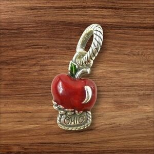 Brighton Red Apple Ohio Charm Pendant 1417